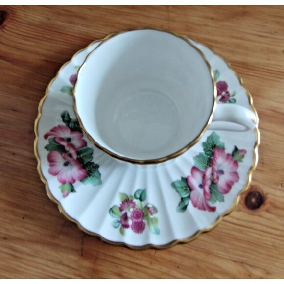 Vintage Spode England  Demitasse Teacup and Saucer - for the Danbury Mint - Picture 7 of 9